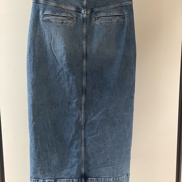 Pilcro Denim Button-Front Midi Skirt, Size 12 - Picture 3 of 13